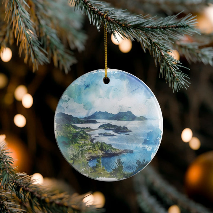 Kodiak Island Alaska Ornament: Unique Kodiak Island Alaska Souvenir, Kodiak Island Alaska Xmas Decor, and Authentic Kodiak Island Alaska Gift