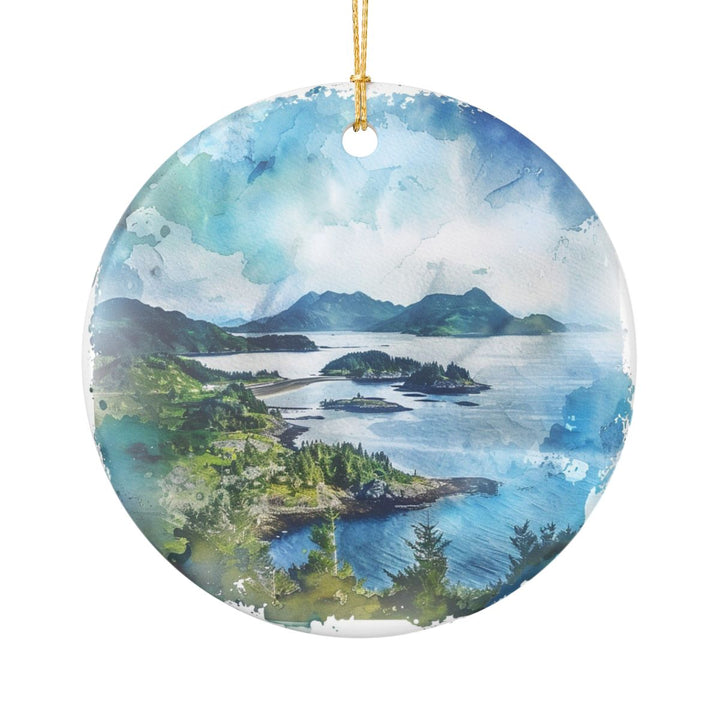 Kodiak Island Alaska Ornament: Unique Kodiak Island Alaska Souvenir, Kodiak Island Alaska Xmas Decor, and Authentic Kodiak Island Alaska Gift