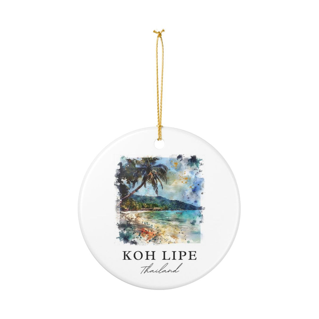 Koh Lipe Thailand Ornament: Unique Koh Lipe Thailand Souvenir, Koh Lipe Thailand Xmas Decor, and Authentic Koh Lipe Thailand Gift