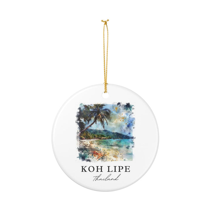 Koh Lipe Thailand Ornament: Unique Koh Lipe Thailand Souvenir, Koh Lipe Thailand Xmas Decor, and Authentic Koh Lipe Thailand Gift