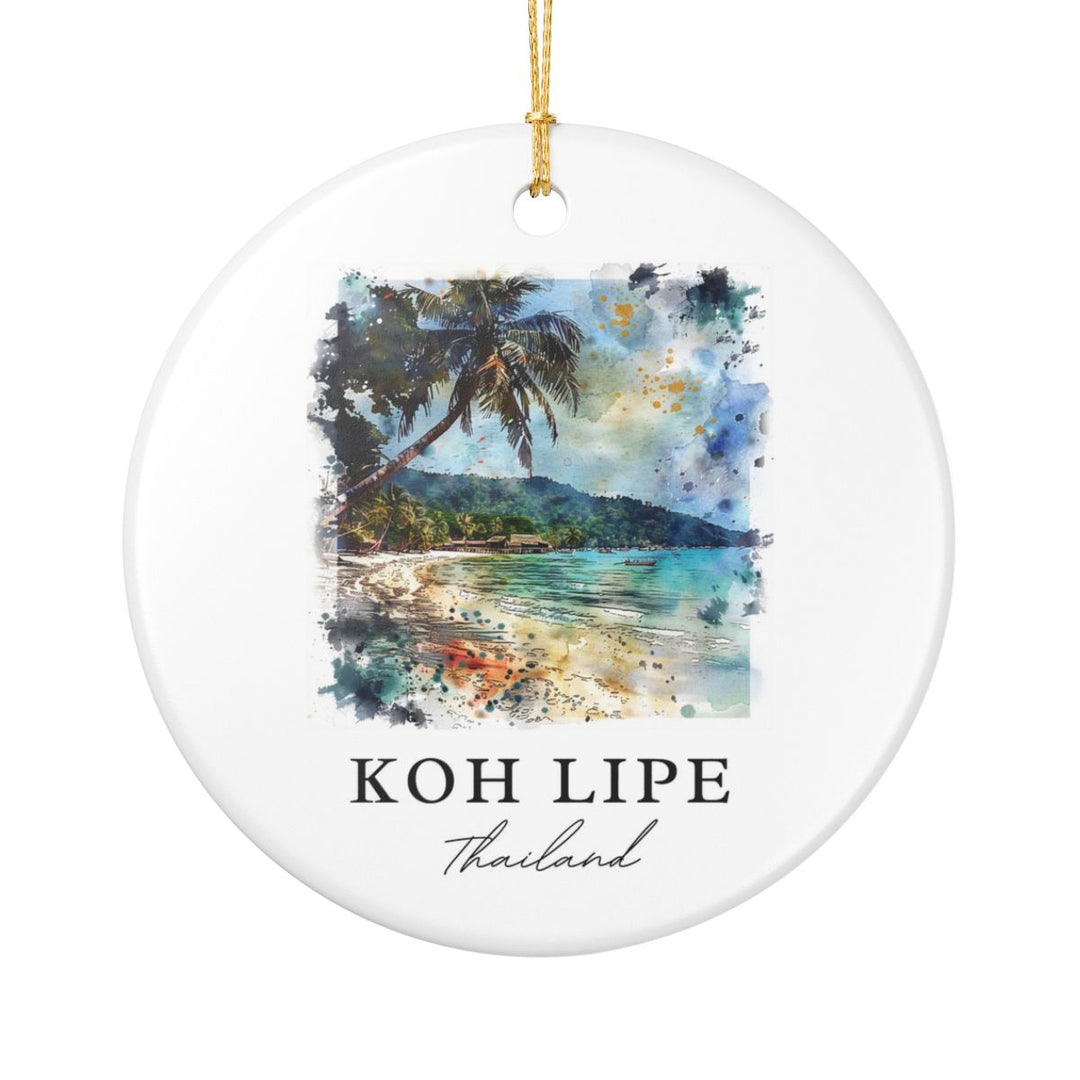 Koh Lipe Thailand Ornament: Unique Koh Lipe Thailand Souvenir, Koh Lipe Thailand Xmas Decor, and Authentic Koh Lipe Thailand Gift