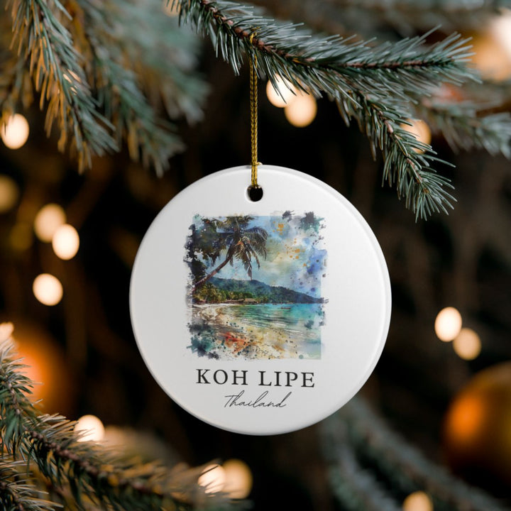 Koh Lipe Thailand Ornament: Unique Koh Lipe Thailand Souvenir, Koh Lipe Thailand Xmas Decor, and Authentic Koh Lipe Thailand Gift