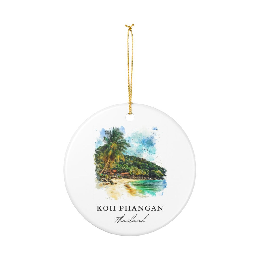 Koh Phangan Ornament: Unique Koh Phangan Souvenir, Koh Phangan Xmas Decor, and Authentic Koh Phangan Gift