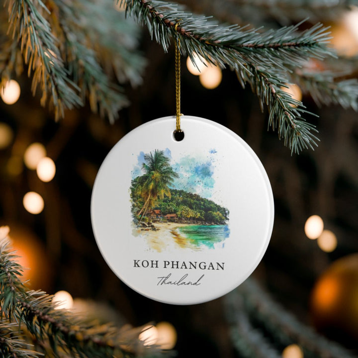 Koh Phangan Ornament: Unique Koh Phangan Souvenir, Koh Phangan Xmas Decor, and Authentic Koh Phangan Gift
