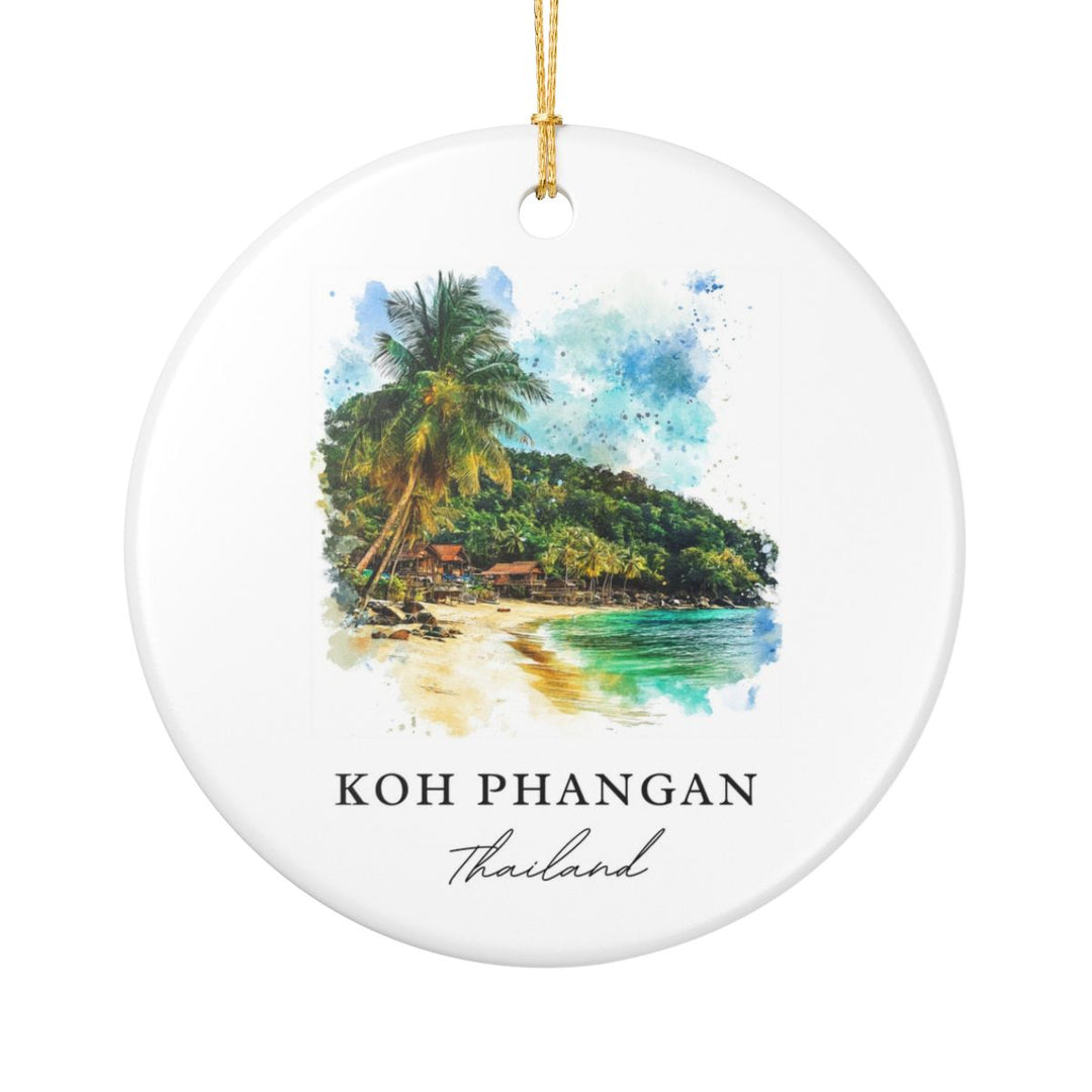 Koh Phangan Ornament: Unique Koh Phangan Souvenir, Koh Phangan Xmas Decor, and Authentic Koh Phangan Gift