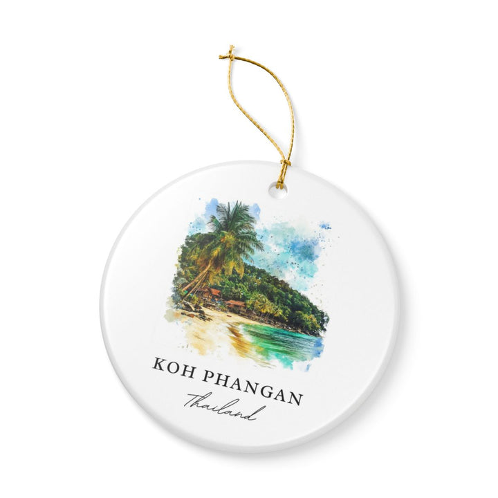 Koh Phangan Ornament: Unique Koh Phangan Souvenir, Koh Phangan Xmas Decor, and Authentic Koh Phangan Gift