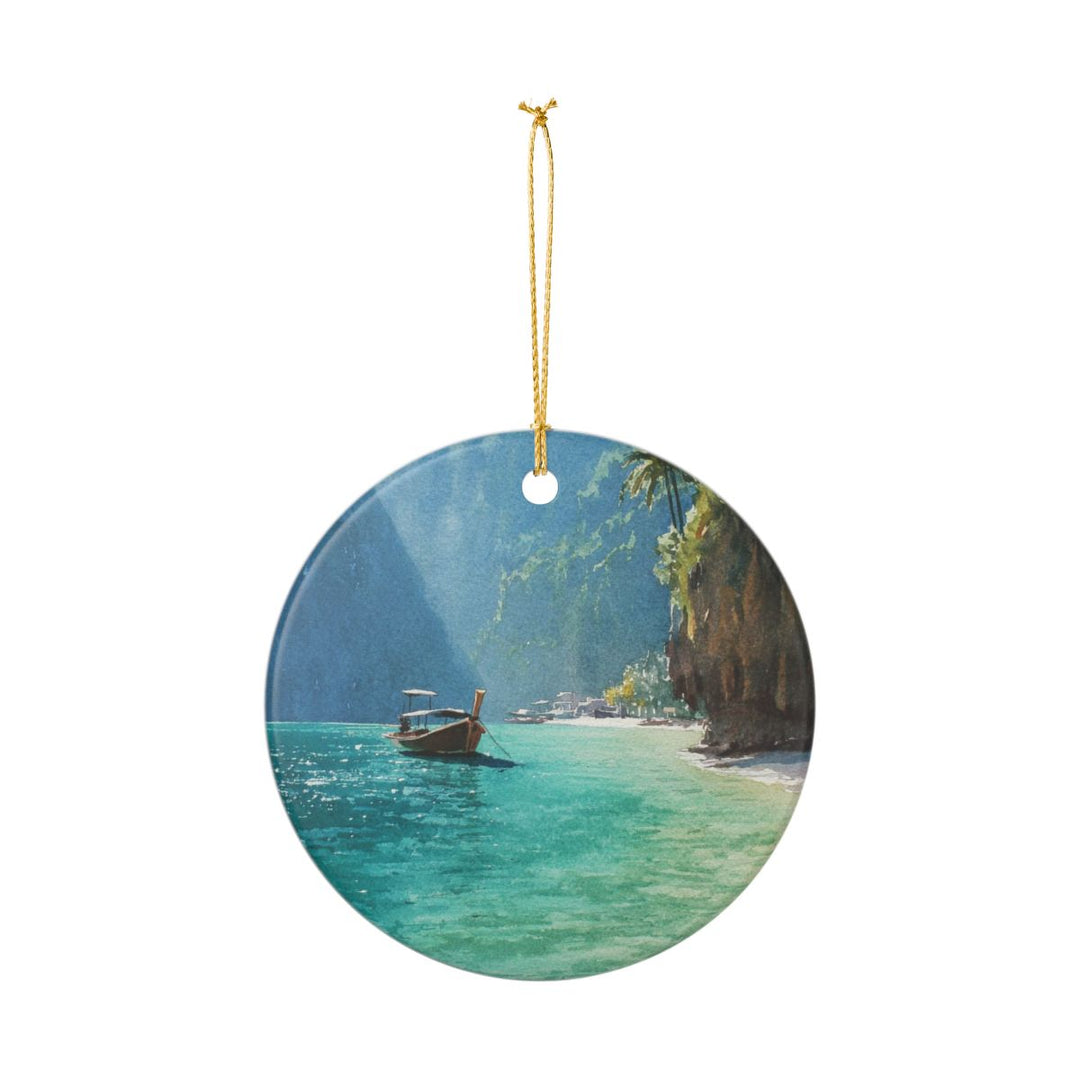 Koh Phi Phi Ornament: Unique Koh Phi Phi Souvenir, Koh Phi Phi Xmas Decor, and Authentic Koh Phi Phi Gift