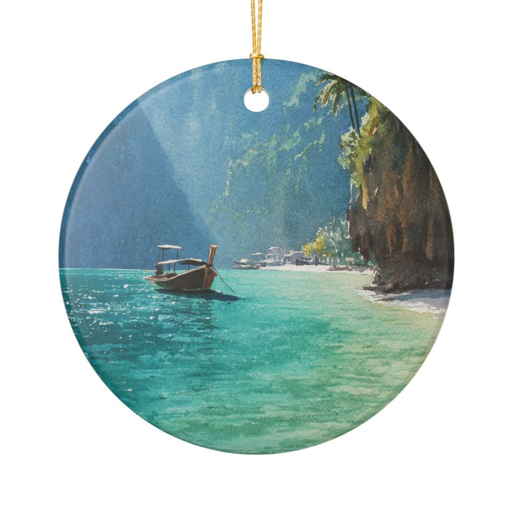 Koh Phi Phi Ornament: Unique Koh Phi Phi Souvenir, Koh Phi Phi Xmas Decor, and Authentic Koh Phi Phi Gift