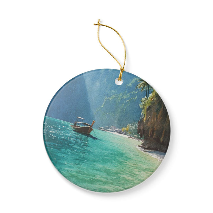 Koh Phi Phi Ornament: Unique Koh Phi Phi Souvenir, Koh Phi Phi Xmas Decor, and Authentic Koh Phi Phi Gift