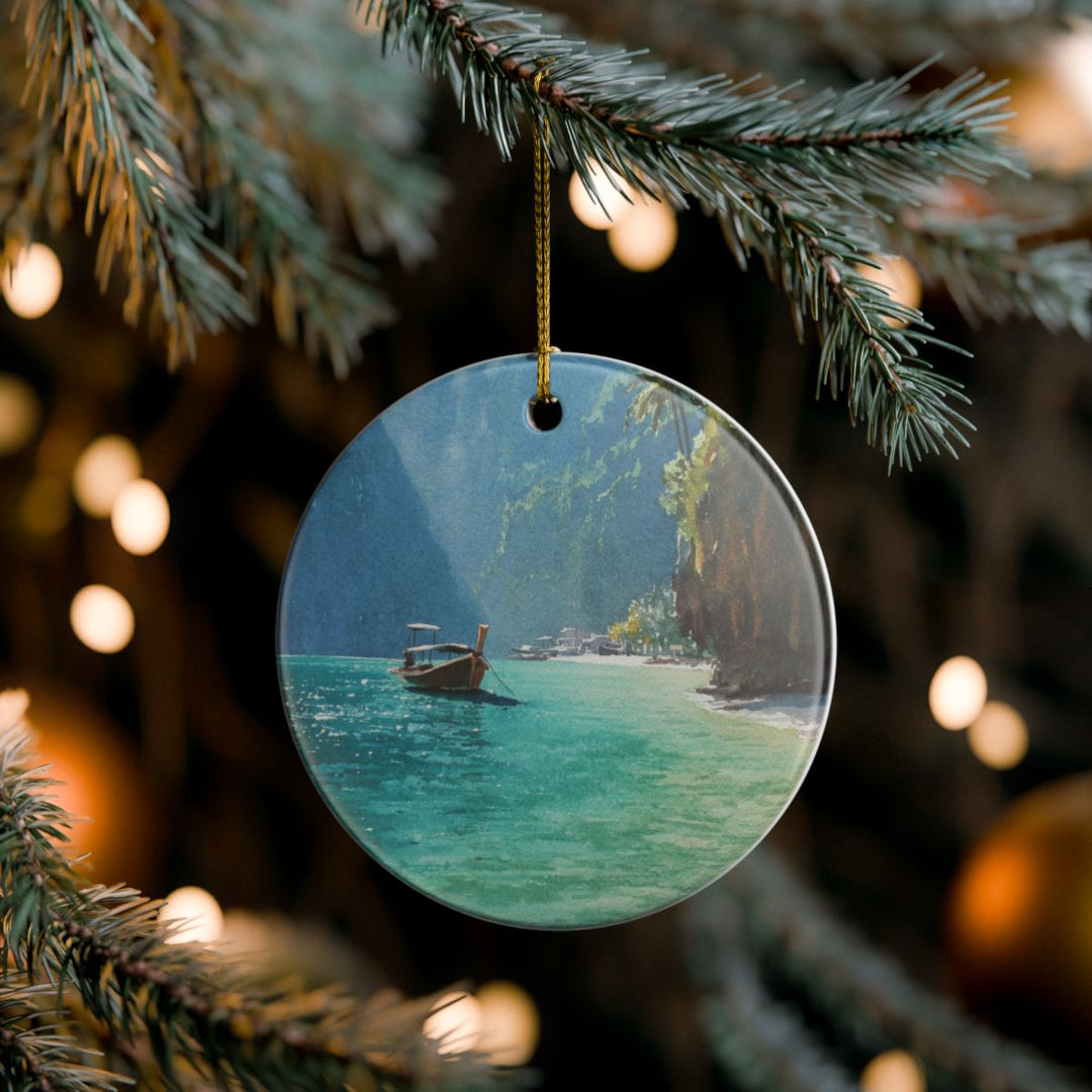 Koh Phi Phi Ornament: Unique Koh Phi Phi Souvenir, Koh Phi Phi Xmas Decor, and Authentic Koh Phi Phi Gift