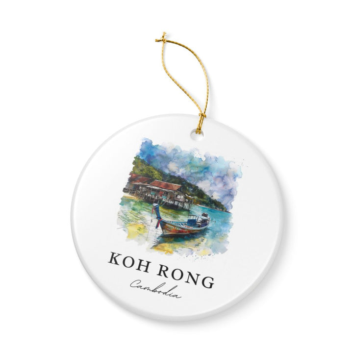 Koh Rong Cambodia Ornament: Unique Koh Rong Souvenir, Koh Rong Cambodia Xmas Decor, and Authentic Koh Rong Gift