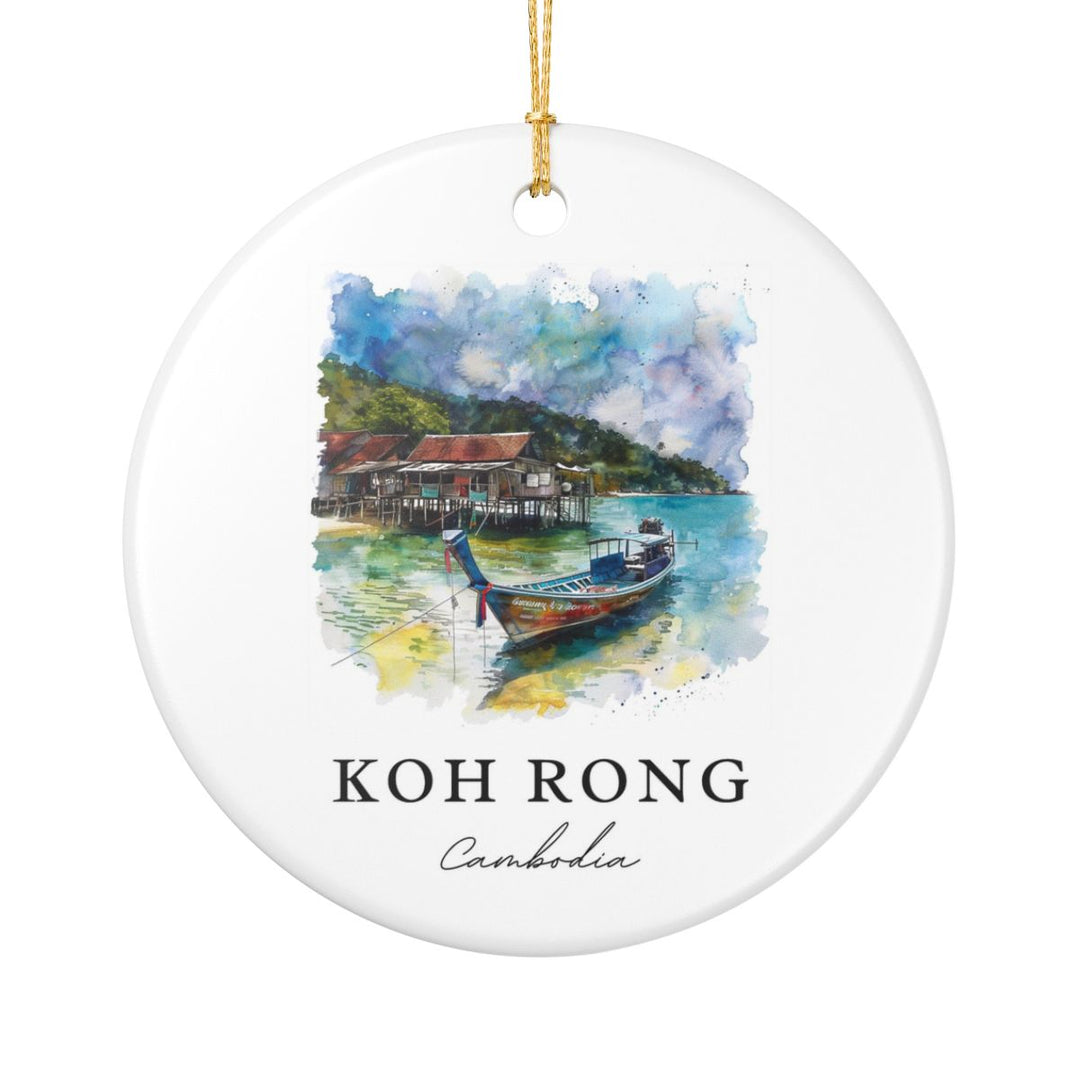 Koh Rong Cambodia Ornament: Unique Koh Rong Souvenir, Koh Rong Cambodia Xmas Decor, and Authentic Koh Rong Gift