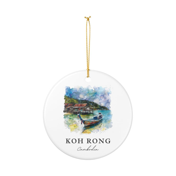 Koh Rong Cambodia Ornament: Unique Koh Rong Souvenir, Koh Rong Cambodia Xmas Decor, and Authentic Koh Rong Gift