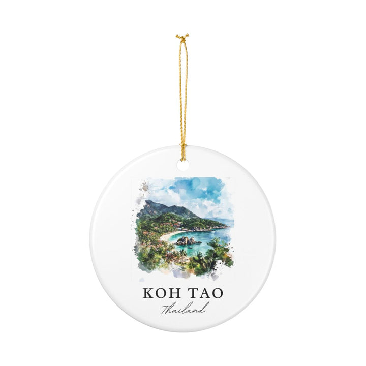 Koh Tao Ornament: Unique Koh Tao Souvenir, Koh Tao Xmas Decor, and Authentic Koh Tao Gift