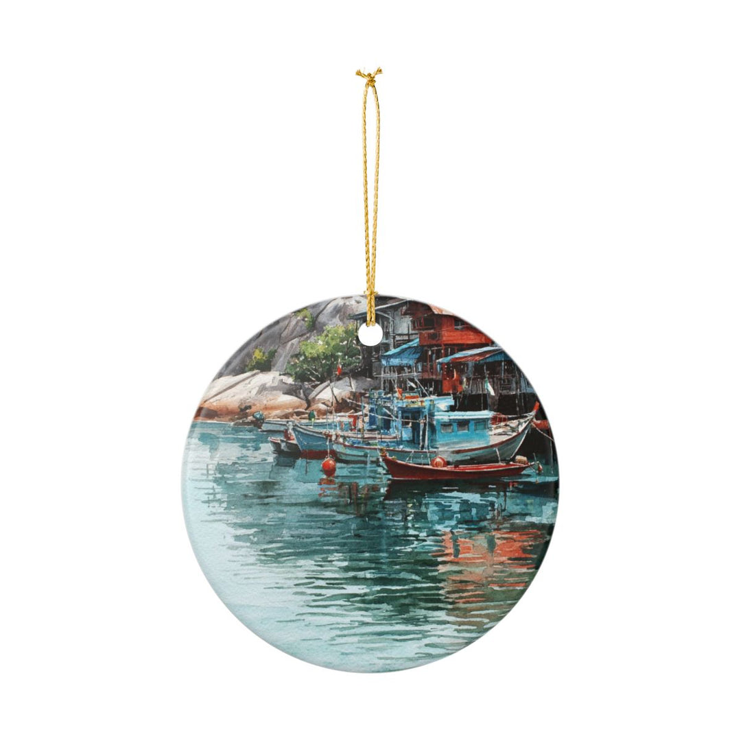 Koh Tao Ornament: Unique Koh Tao Souvenir, Koh Tao Xmas Decor, and Authentic Koh Tao Gift
