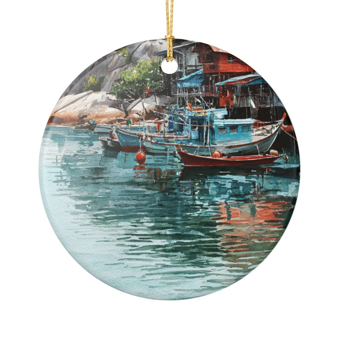 Koh Tao Ornament: Unique Koh Tao Souvenir, Koh Tao Xmas Decor, and Authentic Koh Tao Gift