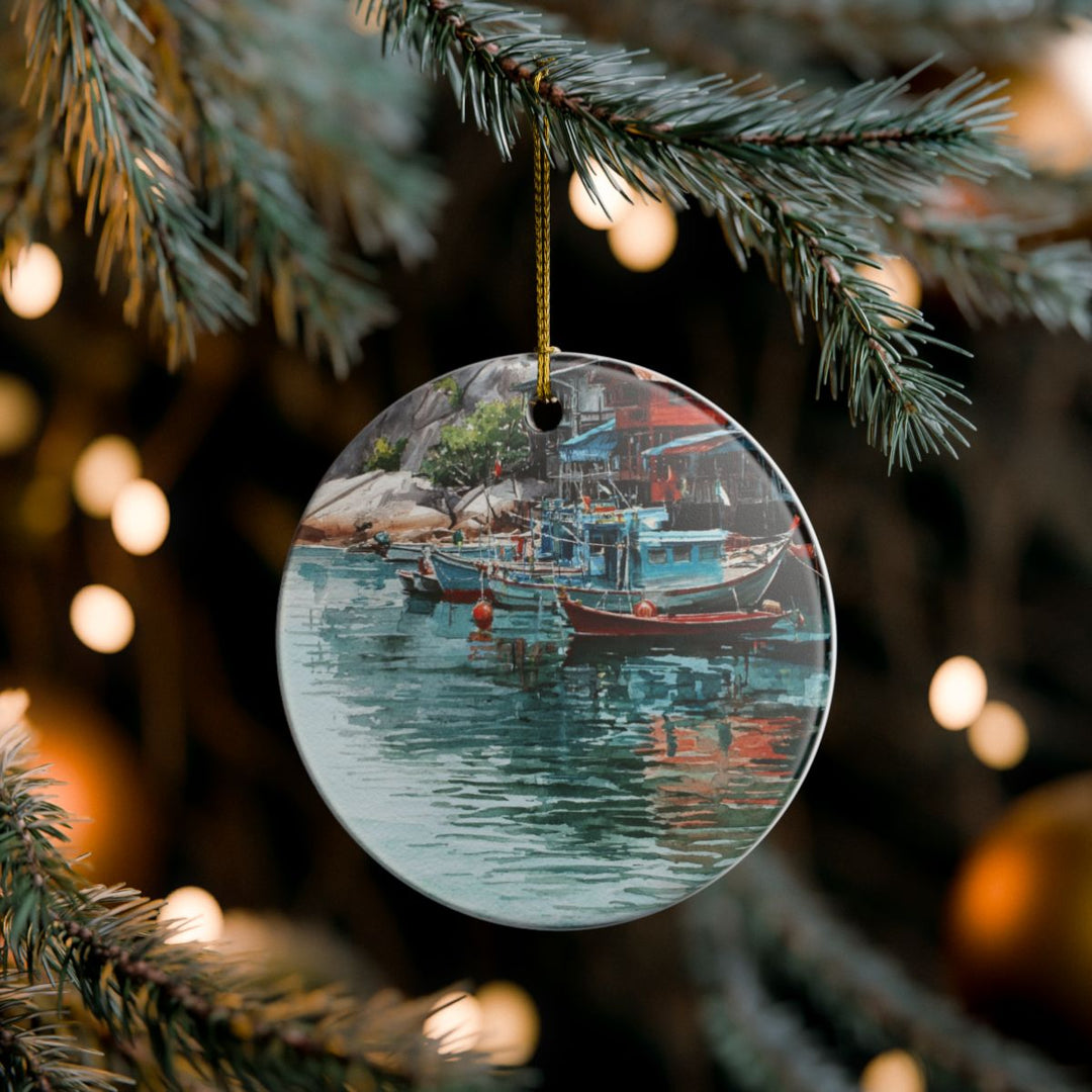 Koh Tao Ornament: Unique Koh Tao Souvenir, Koh Tao Xmas Decor, and Authentic Koh Tao Gift