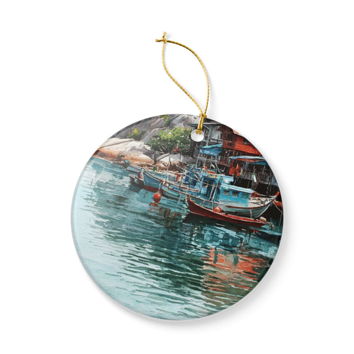 Koh Tao Ornament: Unique Koh Tao Souvenir, Koh Tao Xmas Decor, and Authentic Koh Tao Gift