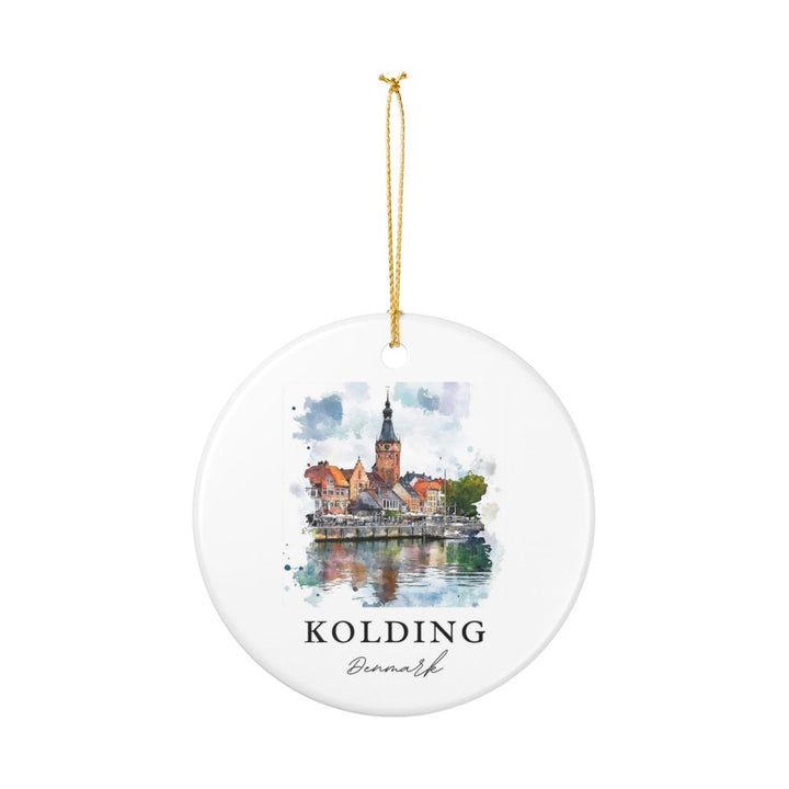 Kolding Denmark Ornament: Unique Kolding Souvenir, Kolding Denmark Xmas Decor, and Authentic Kolding Gift
