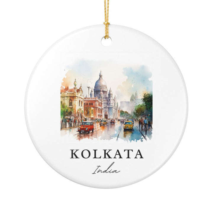 Kolkata India Ornament: Unique Kolkata Souvenir, Kolkata India Xmas Decor, and Authentic Kolkata Gift