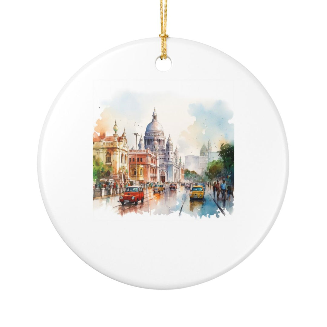 Kolkata India Ornament: Unique Kolkata Souvenir, Kolkata India Xmas Decor, and Authentic Kolkata Gift