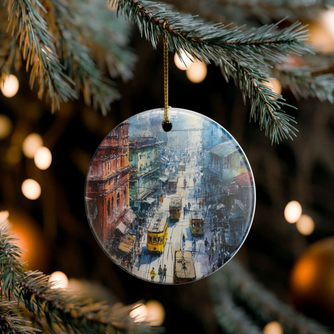 Kolkata India Ornament: Unique Kolkata Souvenir, Kolkata India Xmas Decor, and Authentic Kolkata Gift
