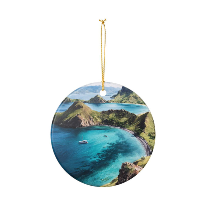Komodo Island Indonesia Ornament: Unique Komodo Island Souvenir, Komodo Island Indonesia Xmas Decor, and Authentic Komodo Island Gift
