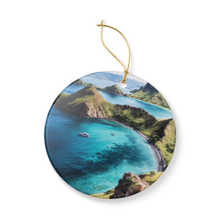 Komodo Island Indonesia Ornament: Unique Komodo Island Souvenir, Komodo Island Indonesia Xmas Decor, and Authentic Komodo Island Gift