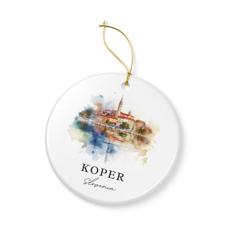 Koper Slovenia Ornament: Unique Koper Slovenia Souvenir, Koper Slovenia Xmas Decor, and Authentic Koper Slovenia Gift