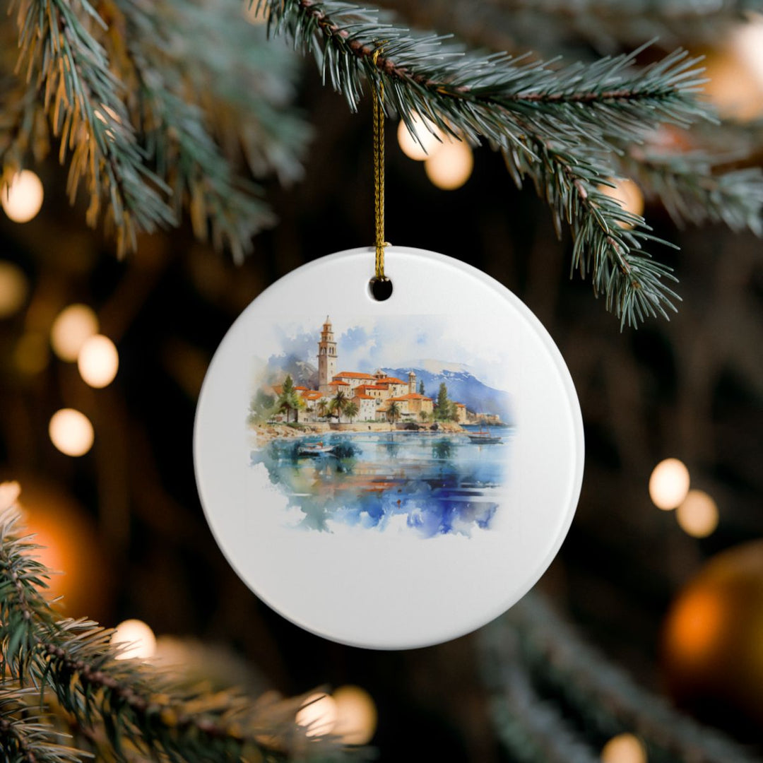 Korcula Croatia Ornament: Unique Korcula Souvenir, Korcula Croatia Xmas Decor, and Authentic Korcula Gift