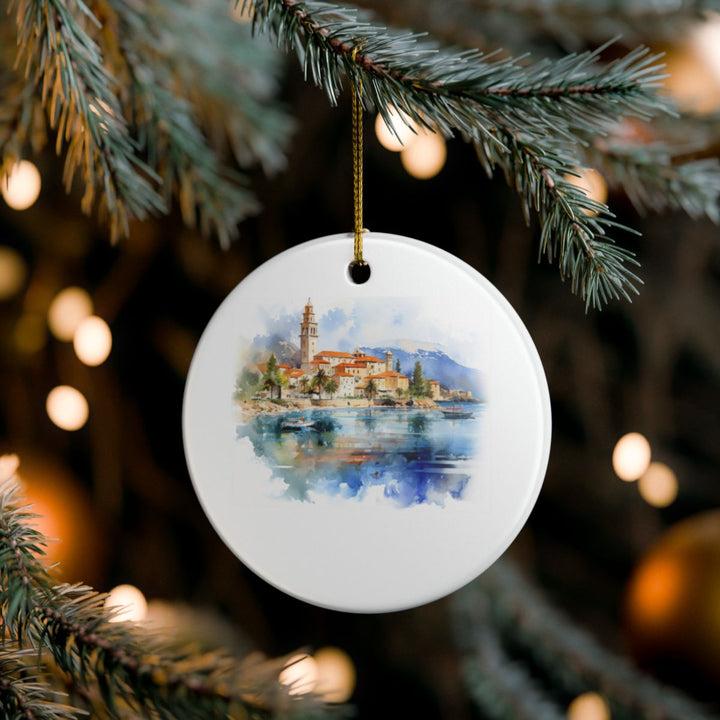 Korcula Croatia Ornament: Unique Korcula Souvenir, Korcula Croatia Xmas Decor, and Authentic Korcula Gift