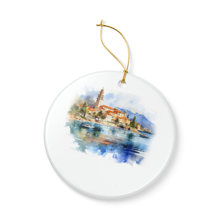 Korcula Croatia Ornament: Unique Korcula Souvenir, Korcula Croatia Xmas Decor, and Authentic Korcula Gift