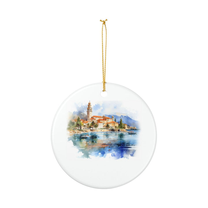 Korcula Croatia Ornament: Unique Korcula Souvenir, Korcula Croatia Xmas Decor, and Authentic Korcula Gift