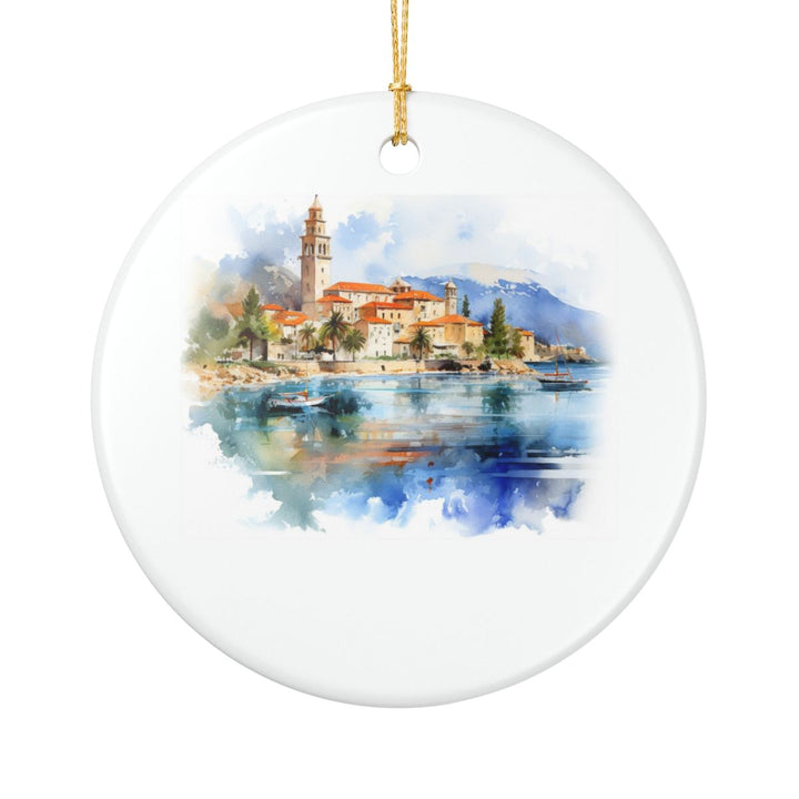 Korcula Croatia Ornament: Unique Korcula Souvenir, Korcula Croatia Xmas Decor, and Authentic Korcula Gift