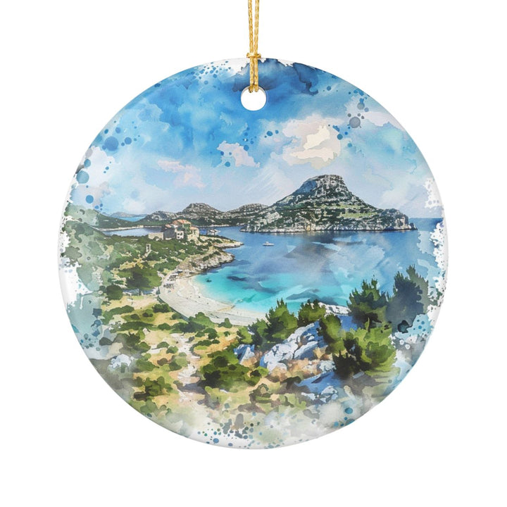 Kornati Croatia Ornament: Unique Kornati Souvenir, Kornati Croatia Xmas Decor, and Authentic Kornati Gift