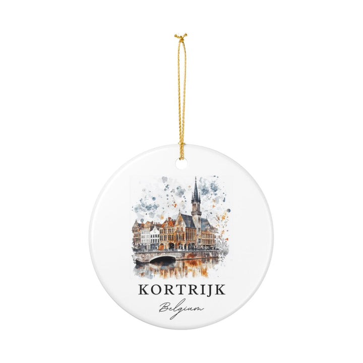 Kortrijk Belgium Ornament: Unique Kortrijk Souvenir, Kortrijk Belgium Xmas Decor, and Authentic Kortrijk Gift