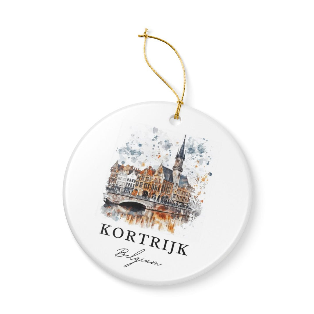 Kortrijk Belgium Ornament: Unique Kortrijk Souvenir, Kortrijk Belgium Xmas Decor, and Authentic Kortrijk Gift