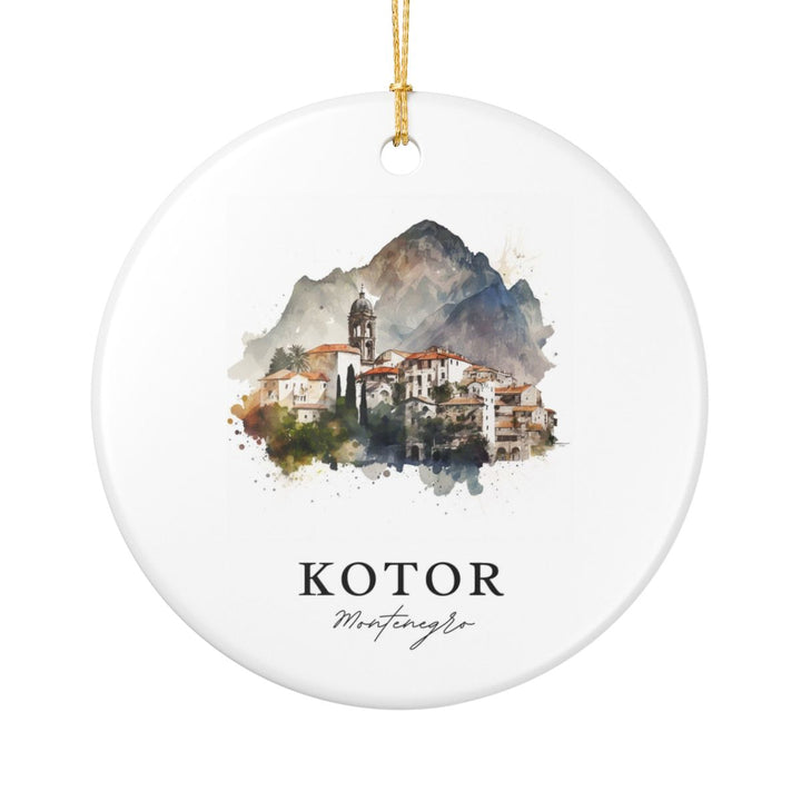 Kotor Montenegro Ornament: Unique Kotor Souvenir, Kotor Montenegro Xmas Decor, and Authentic Kotor Gift