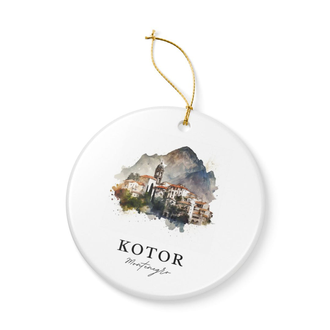 Kotor Montenegro Ornament: Unique Kotor Souvenir, Kotor Montenegro Xmas Decor, and Authentic Kotor Gift