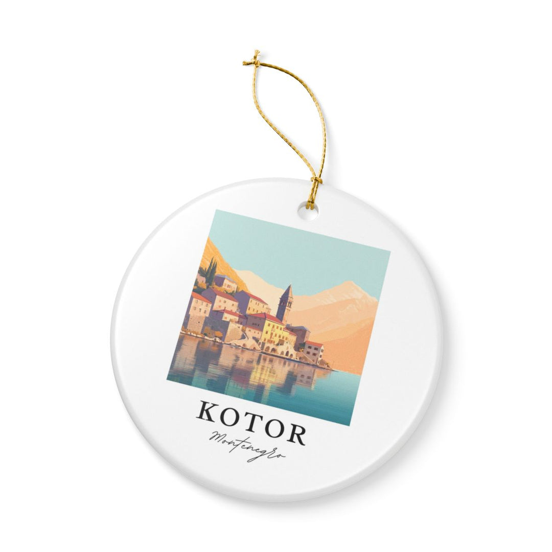 Kotor Montenegro Ornament: Unique Kotor Souvenir, Kotor Montenegro Xmas Decor, and Authentic Kotor Gift