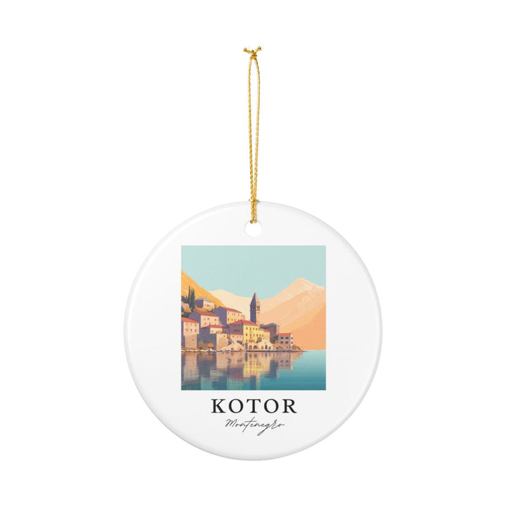 Kotor Montenegro Ornament: Unique Kotor Souvenir, Kotor Montenegro Xmas Decor, and Authentic Kotor Gift