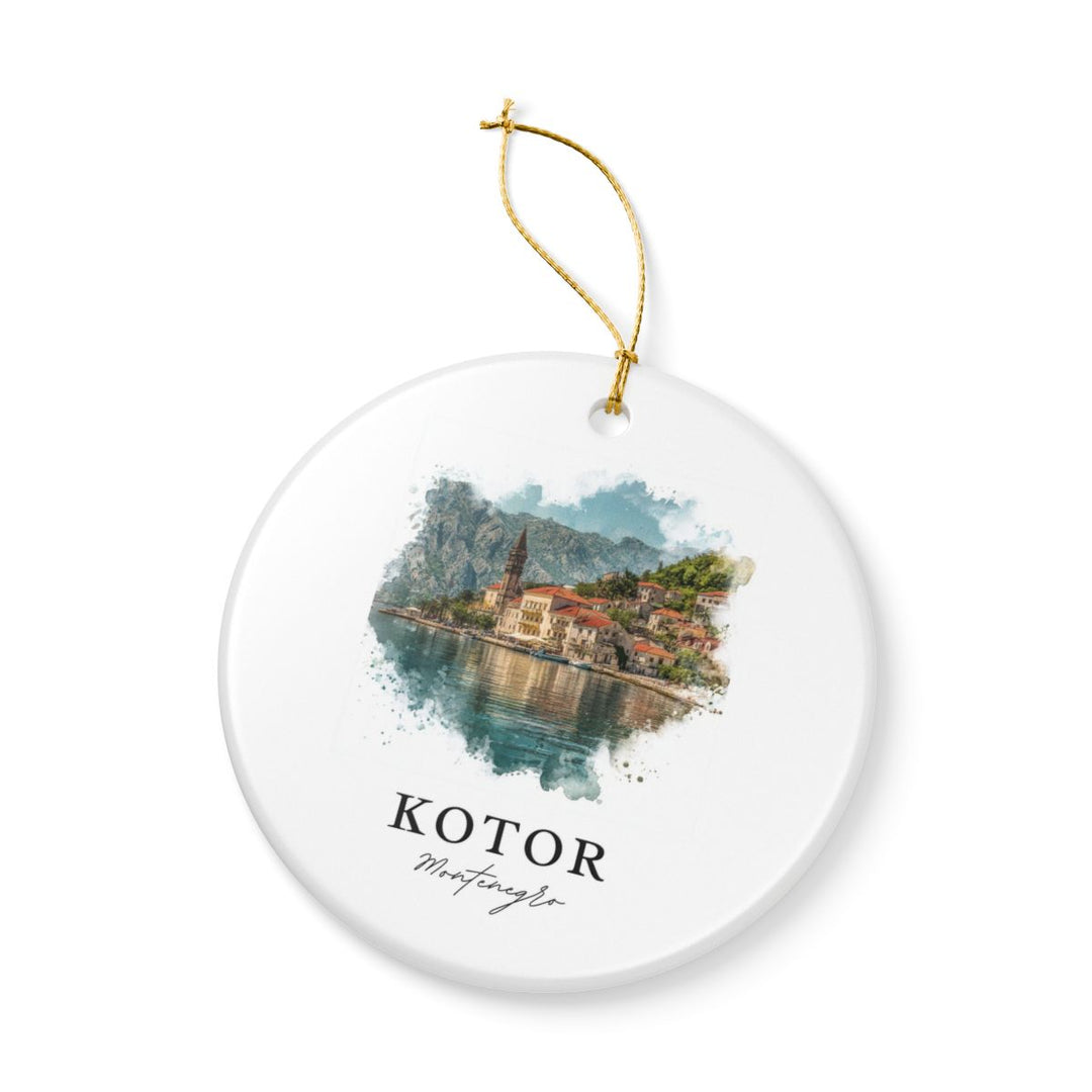 Kotor Montenegro Ornament: Unique Kotor Souvenir, Kotor Montenegro Xmas Decor, and Authentic Kotor Gift