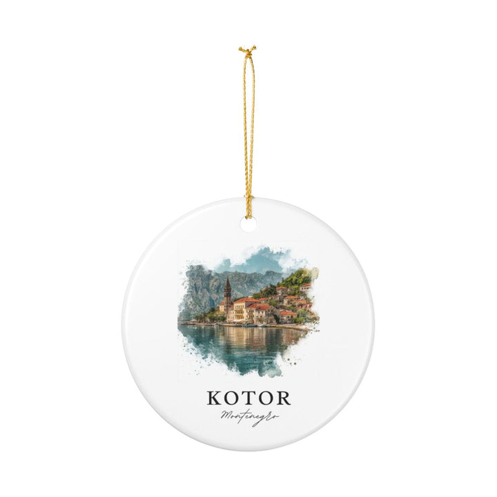 Kotor Montenegro Ornament: Unique Kotor Souvenir, Kotor Montenegro Xmas Decor, and Authentic Kotor Gift