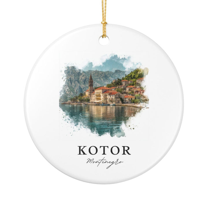Kotor Montenegro Ornament: Unique Kotor Souvenir, Kotor Montenegro Xmas Decor, and Authentic Kotor Gift