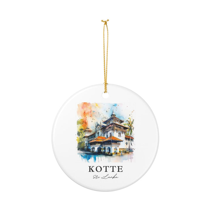 Kotte Sri Lanka Ornament: Unique Kotte Souvenir, Kotte Sri Lanka Xmas Decor, and Authentic Kotte Gift