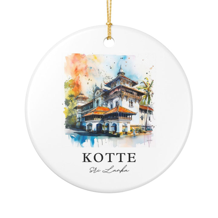 Kotte Sri Lanka Ornament: Unique Kotte Souvenir, Kotte Sri Lanka Xmas Decor, and Authentic Kotte Gift