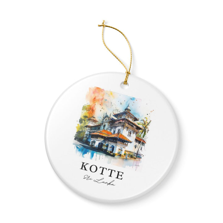 Kotte Sri Lanka Ornament: Unique Kotte Souvenir, Kotte Sri Lanka Xmas Decor, and Authentic Kotte Gift