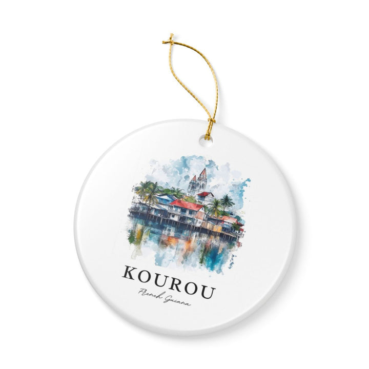 Kourou French Guiana Ornament: Unique Kourou French Guiana Souvenir, Kourou French Guiana Xmas Decor, and Authentic Kourou French Guiana Gift