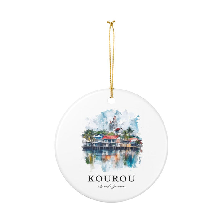 Kourou French Guiana Ornament: Unique Kourou French Guiana Souvenir, Kourou French Guiana Xmas Decor, and Authentic Kourou French Guiana Gift