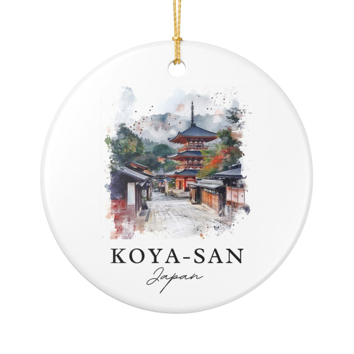 Koya San Japan Ornament: Unique Koya San Souvenir, Koya San Japan Xmas Decor, and Authentic Koya San Gift